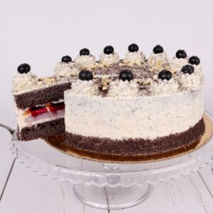 Čučoriedkovo-maková torta